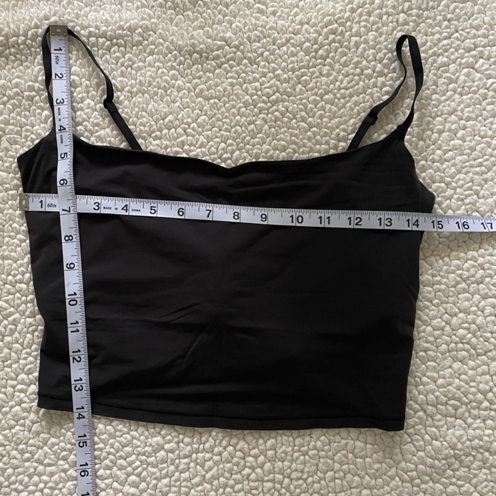 Skims Fits Everybody CROPPED CAMI Black Onyx XL - Picture 9 of 11
